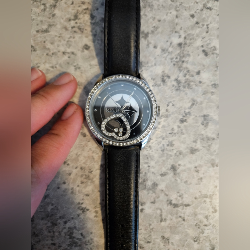 Pittsburgh Steelers Women's Rhinestone watch